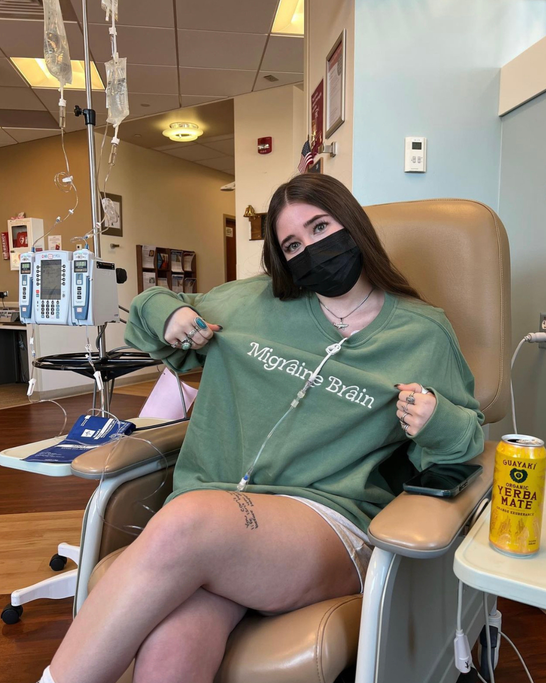 Migraine Brain Crewneck