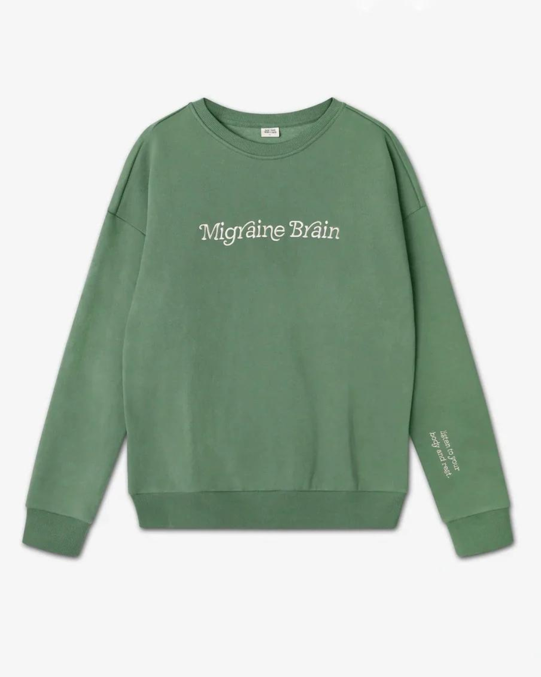 Migraine Brain Crewneck