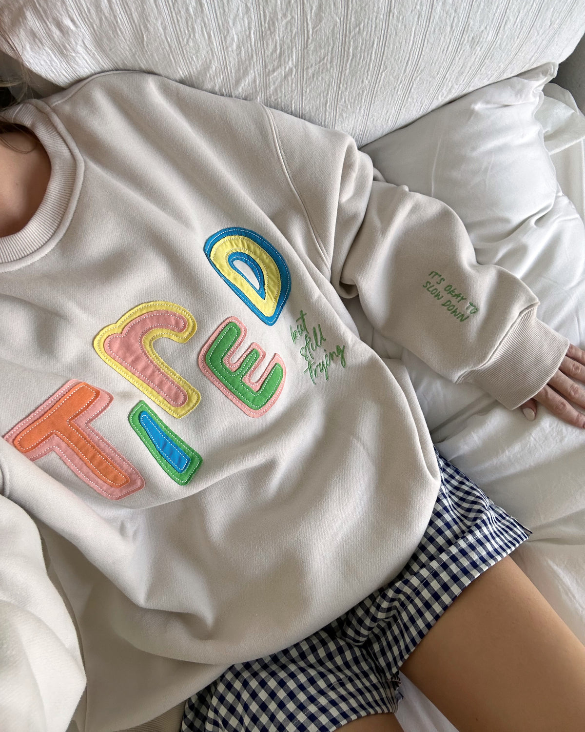 Tired (But Still Trying) Crewneck