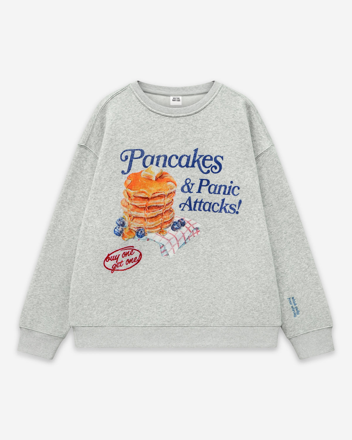 Pancakes & Panic Attacks! Crewneck