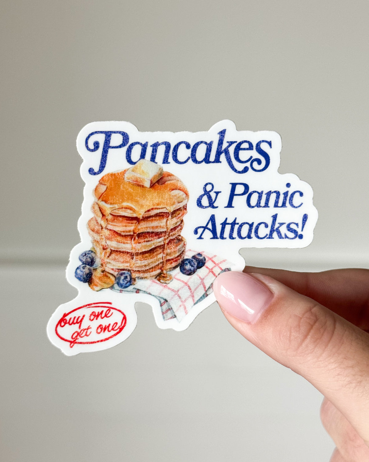 Pancakes & Panic Attacks! Sticker