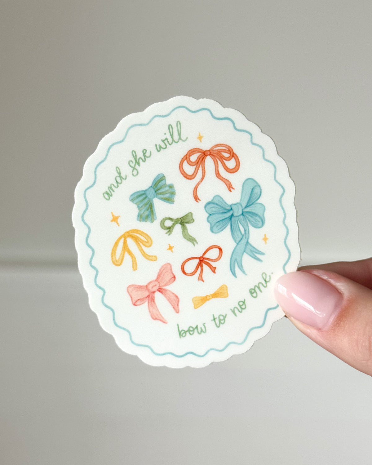 She Will Bow to No One Sticker