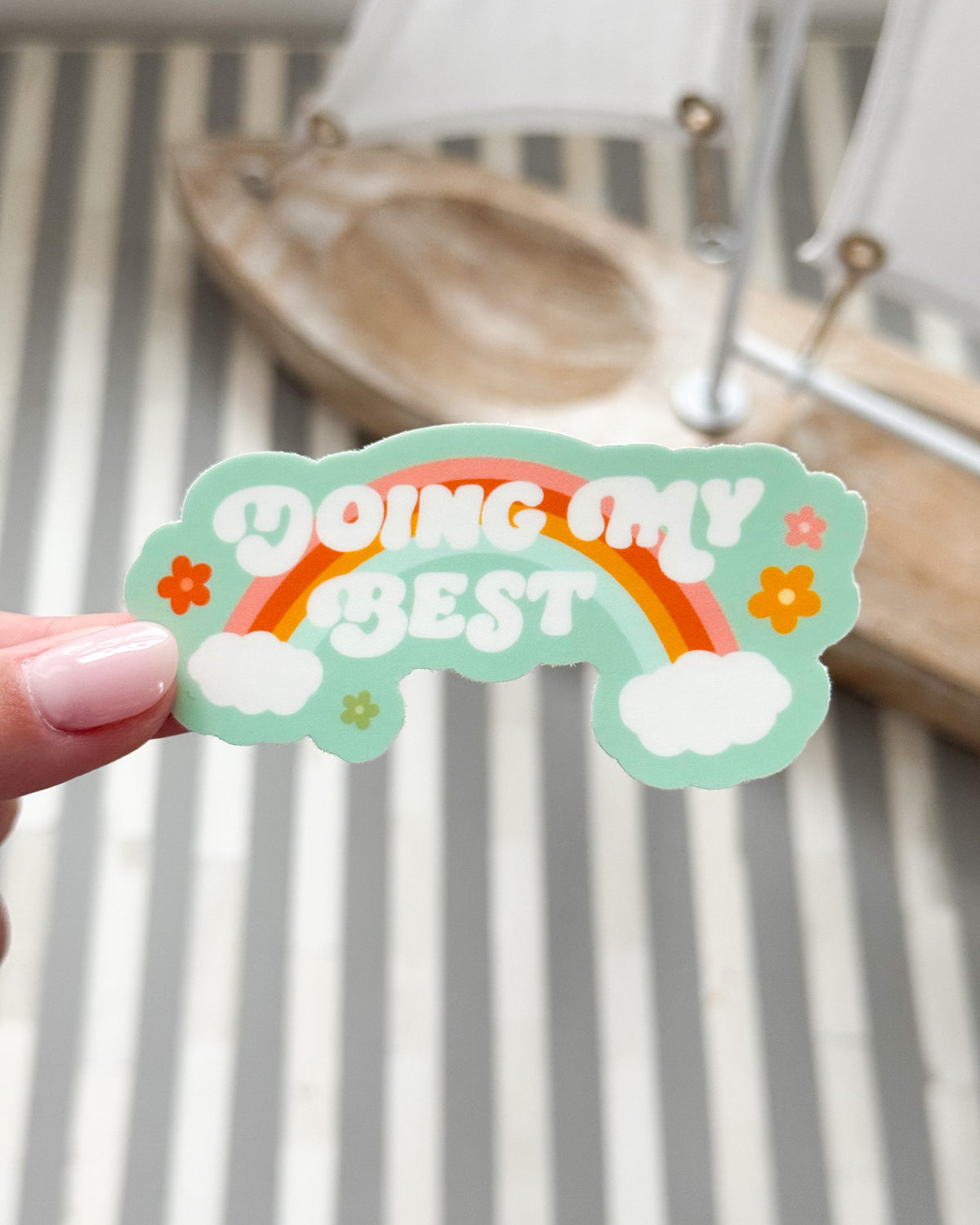 Doing My Best Sticker