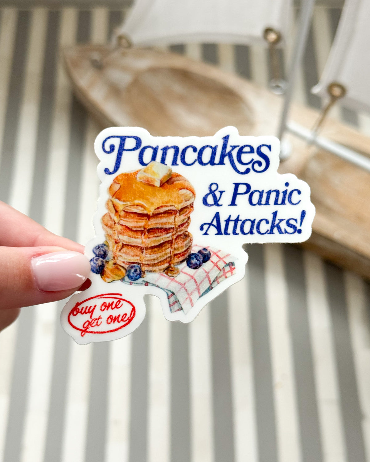 Pancakes & Panic Attacks! Sticker