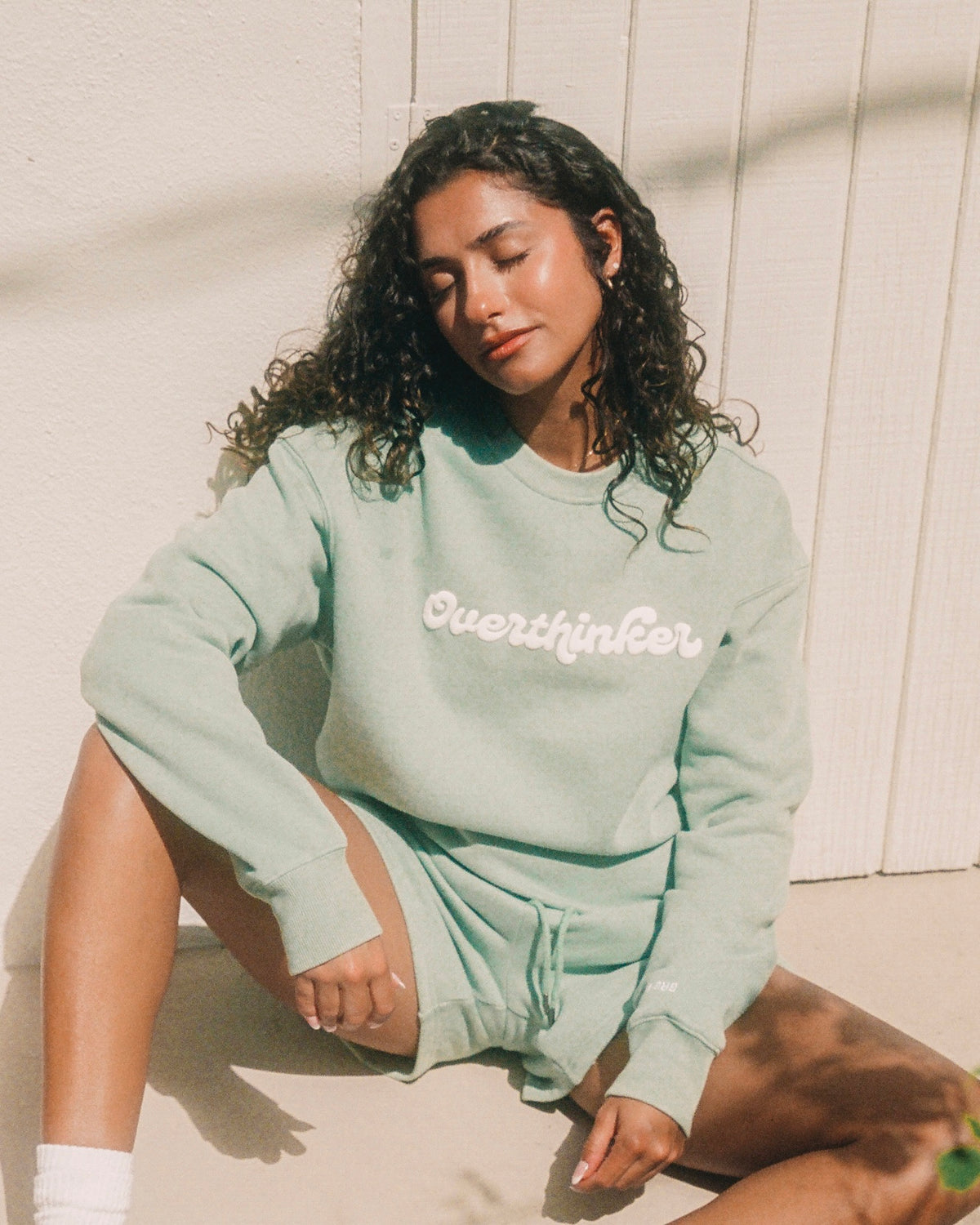 Overthinker (breathe in & out) Crewneck