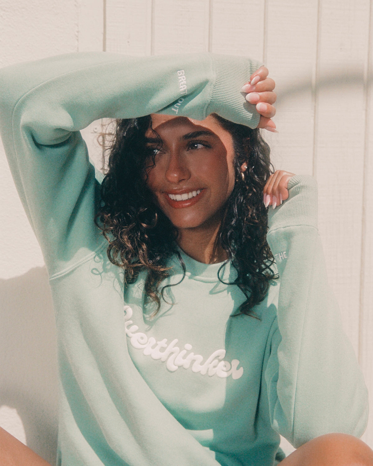 Overthinker (breathe in & out) Crewneck