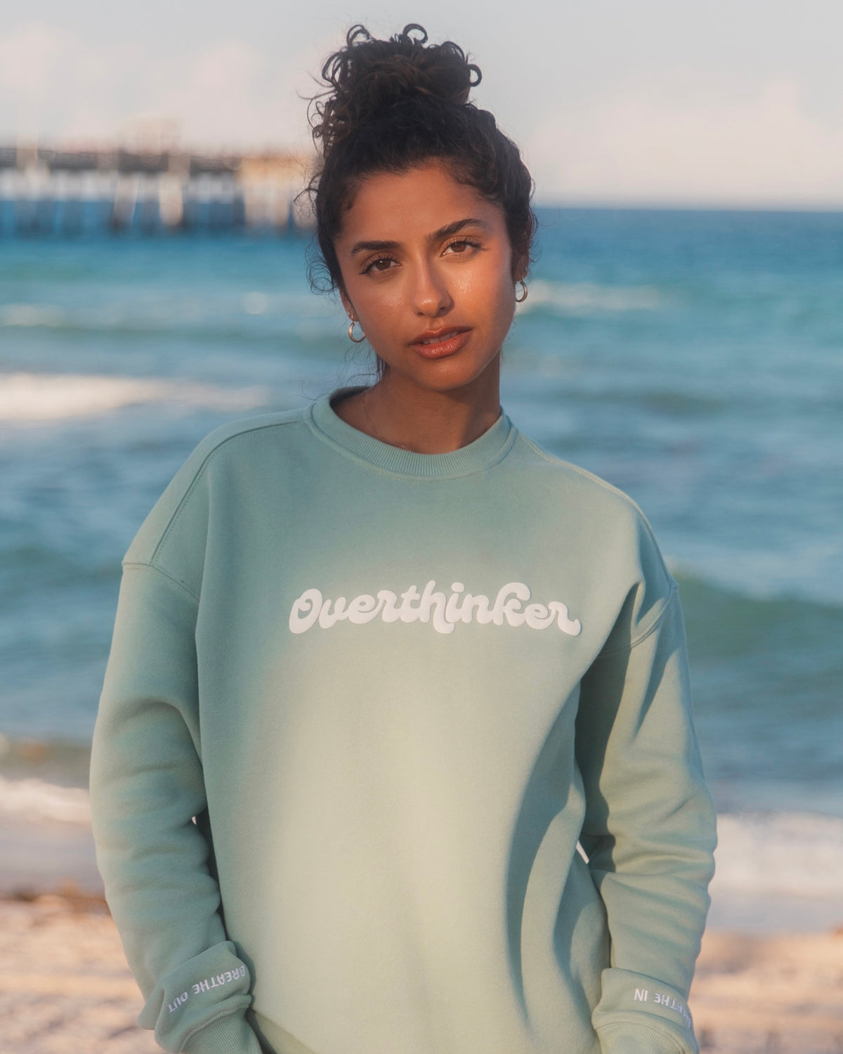 Overthinker (breathe in & out) Crewneck