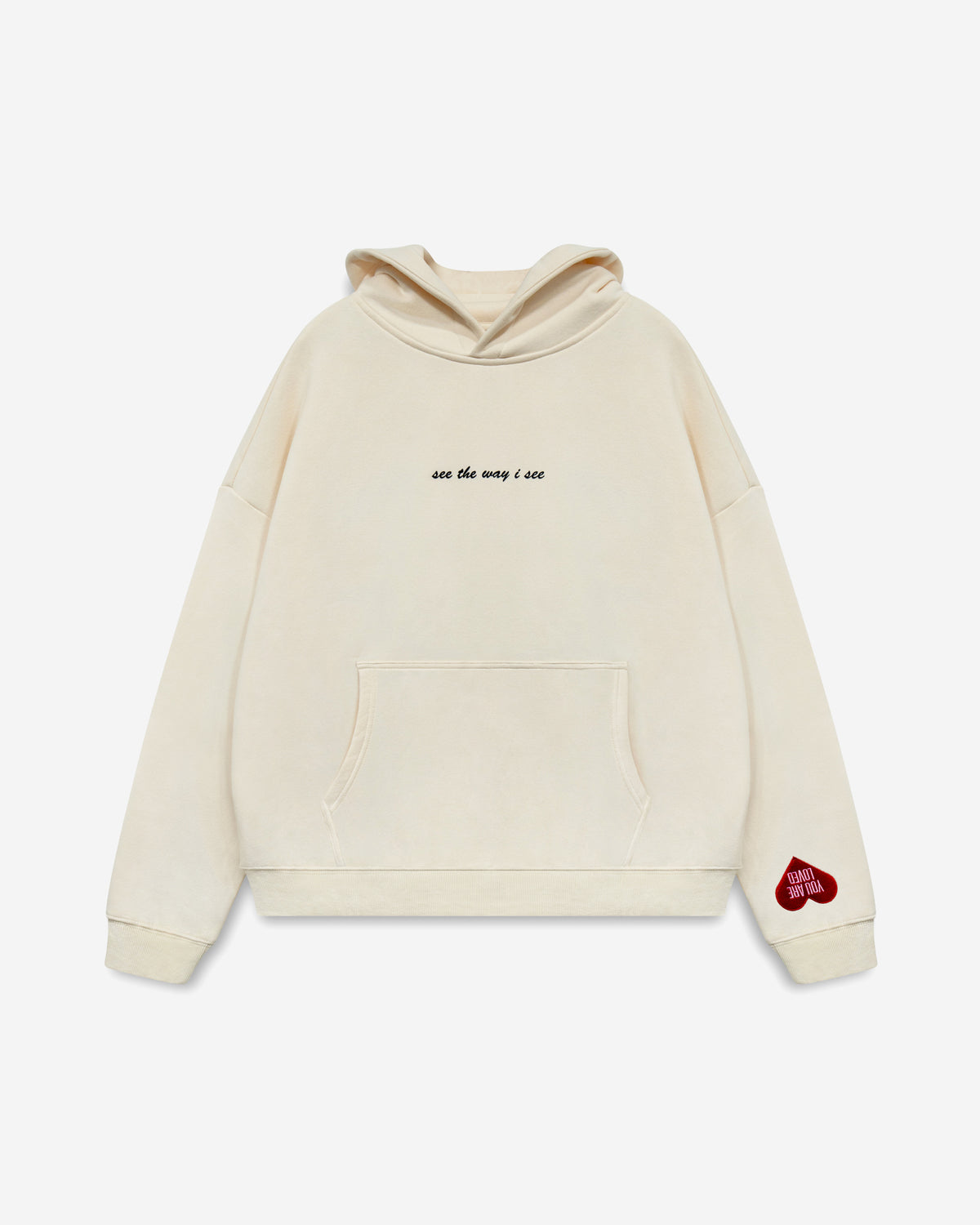 Repeat After Me Patchwork Hoodie