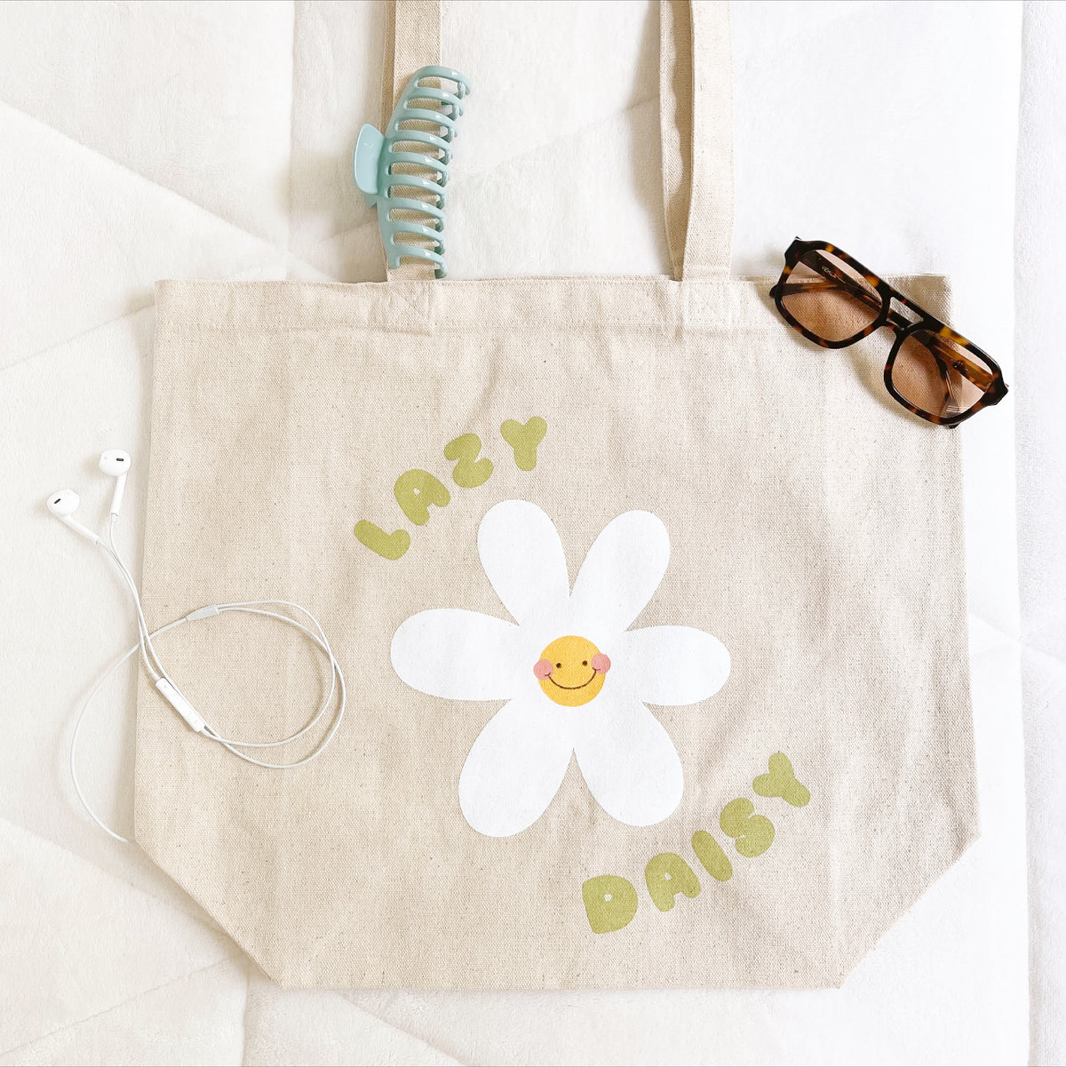 Lazy Daisy Tote Bag
