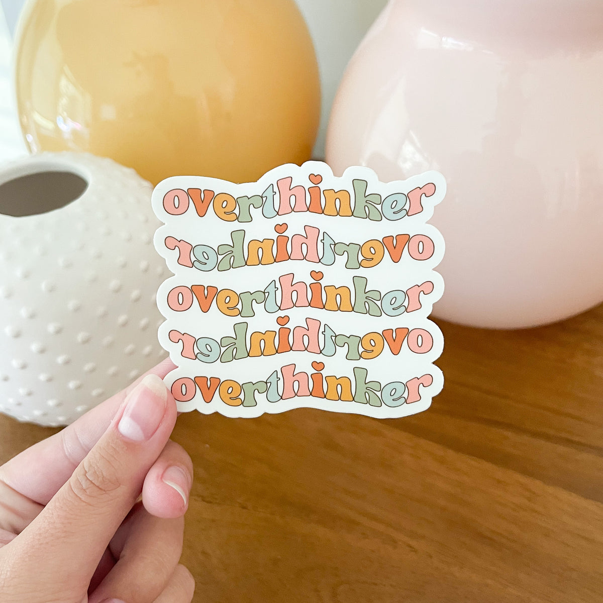 Wavy Overthinker Sticker