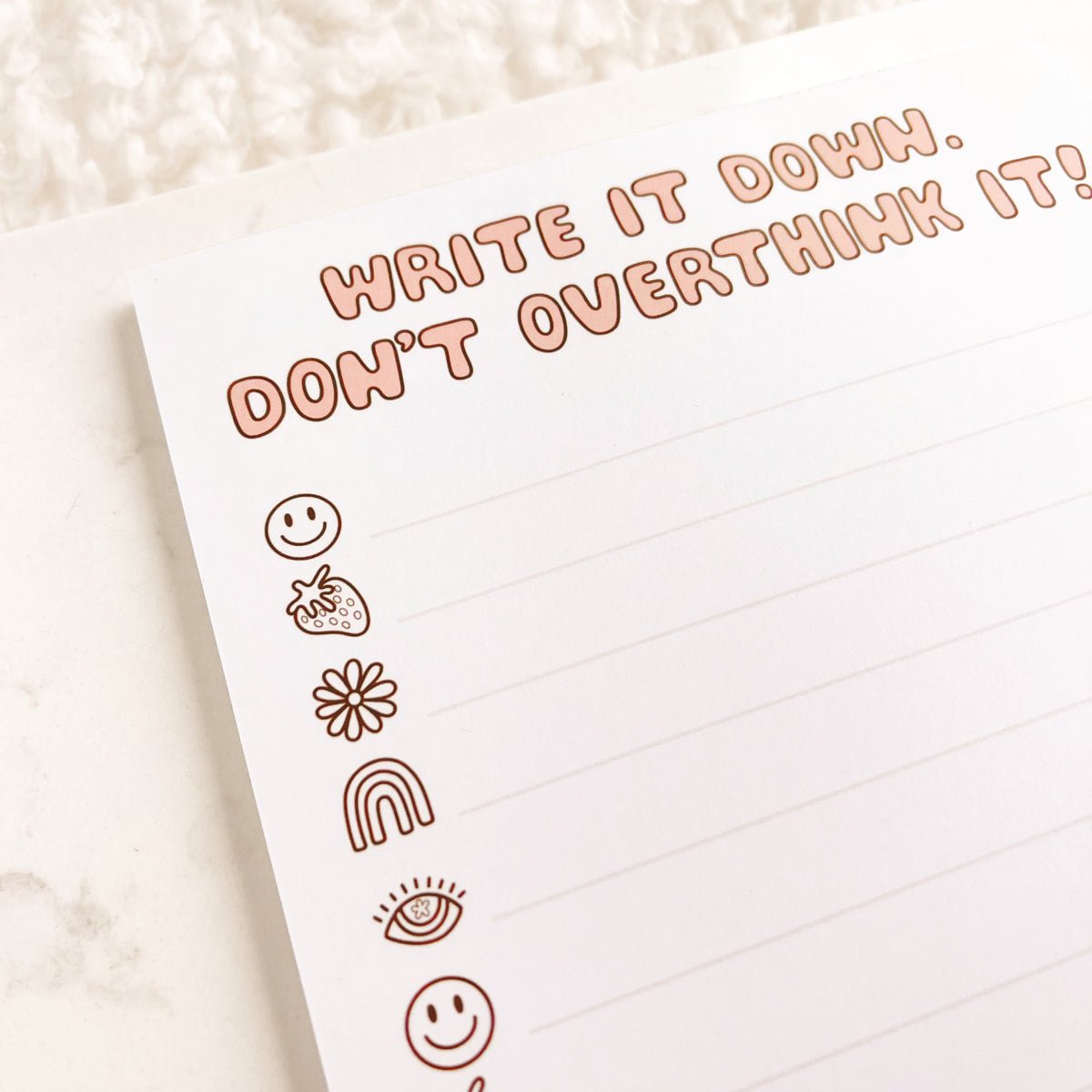 Don't Overthink It! Notepad