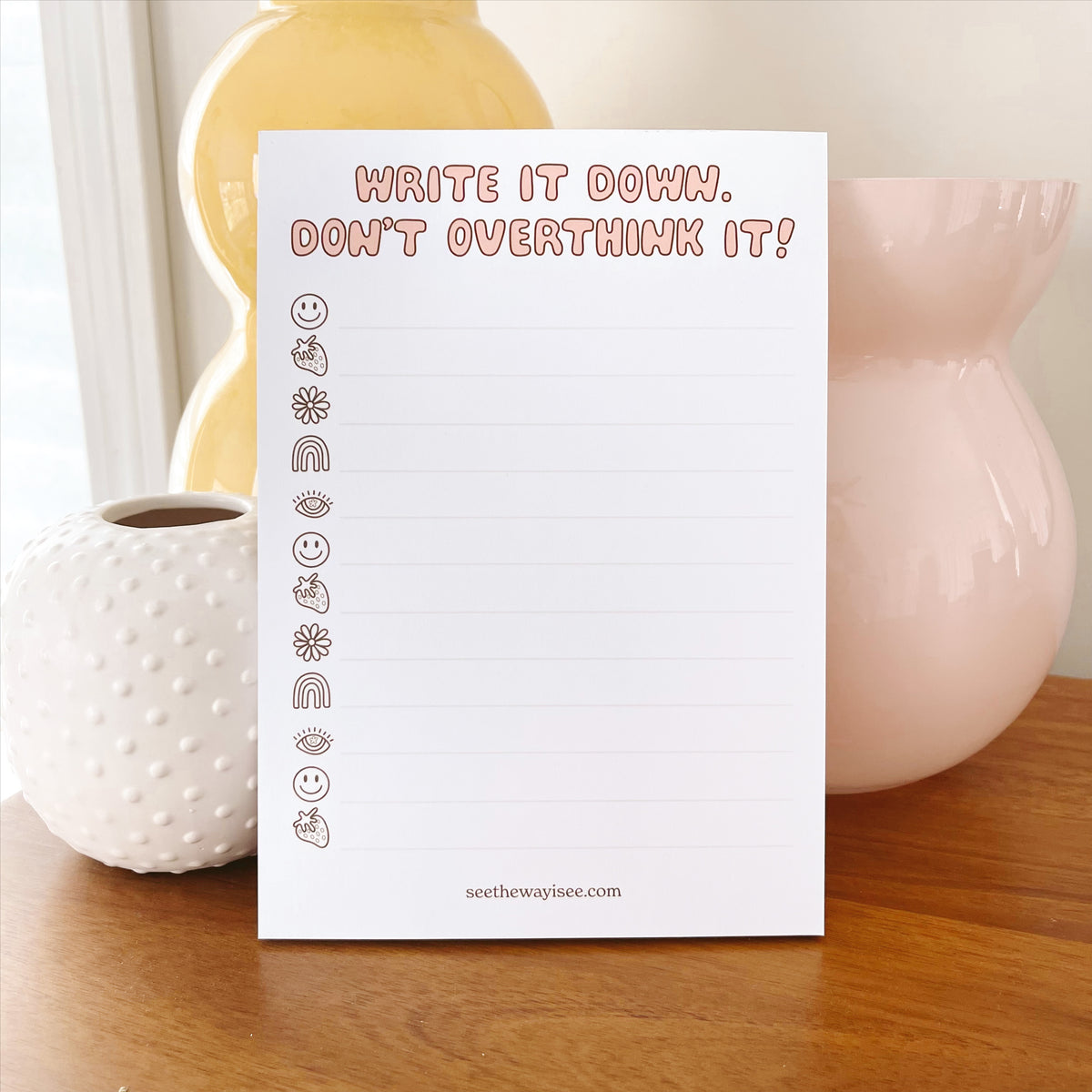 Don't Overthink It! Notepad